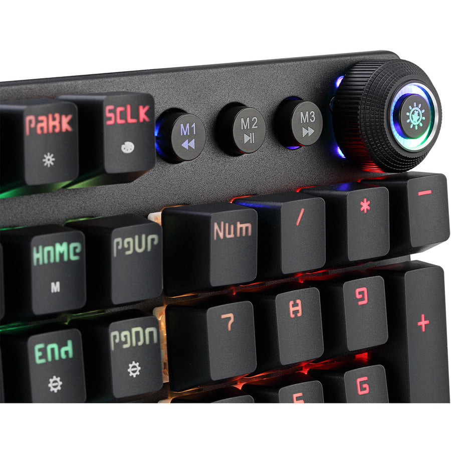 Adesso RGB Programmable Mechanical Gaming Keyboard with Detachable Magnetic Palmrest SpadezStore