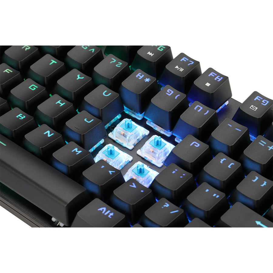 Adesso RGB Programmable Mechanical Gaming Keyboard with Detachable Magnetic Palmrest SpadezStore