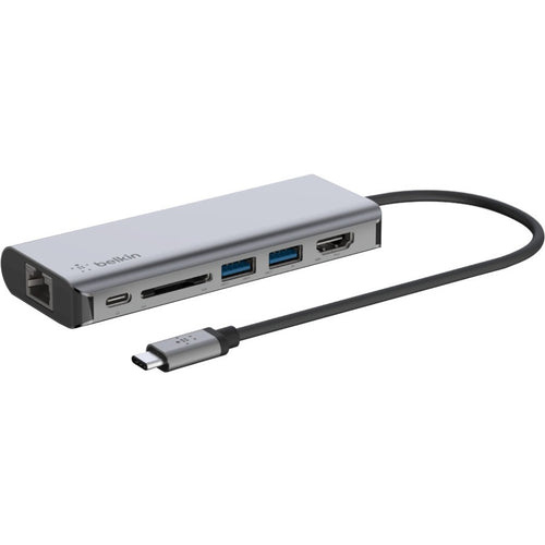 Belkin USB-C 6-in-1 Multiport Adapter Docking Station SpadezStore