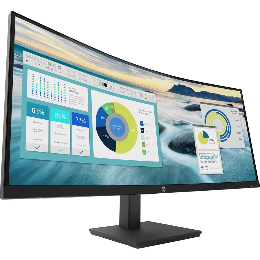 HP P34HC G4 34" WQHD Curved Screen LCD Monitor SpadezStore