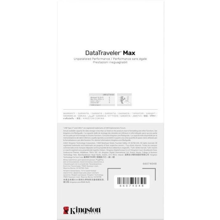 Kingston DataTraveler Max USB 3.2 Gen 2 Flash Drive - 512 GB SpadezStore