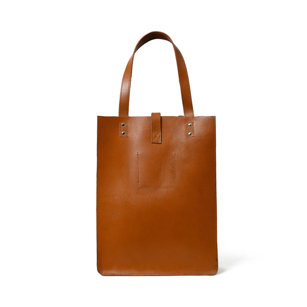 Classy Leather Bags Chestnut Elegance Leather Tote SpadezStore