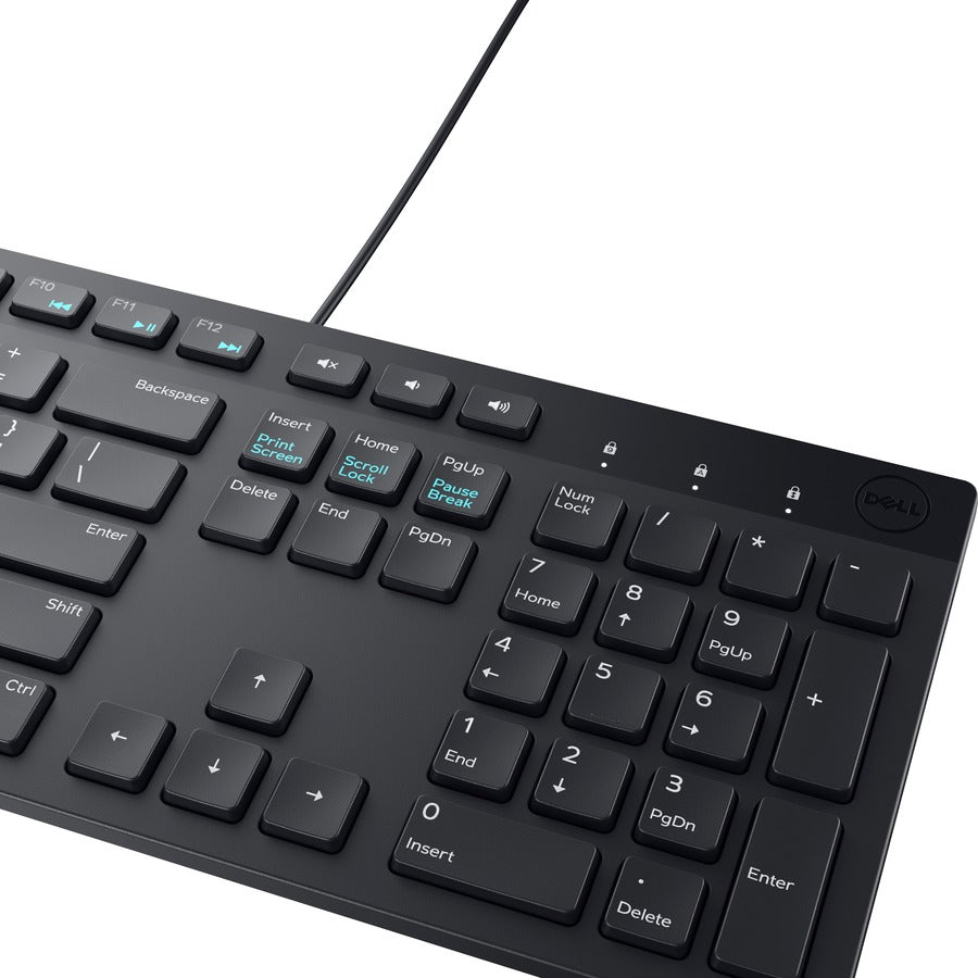 Normal Keyboard Dell Dell Wired Keyboard and Mouse - KM300C - USB Keyboard – SpadezStore