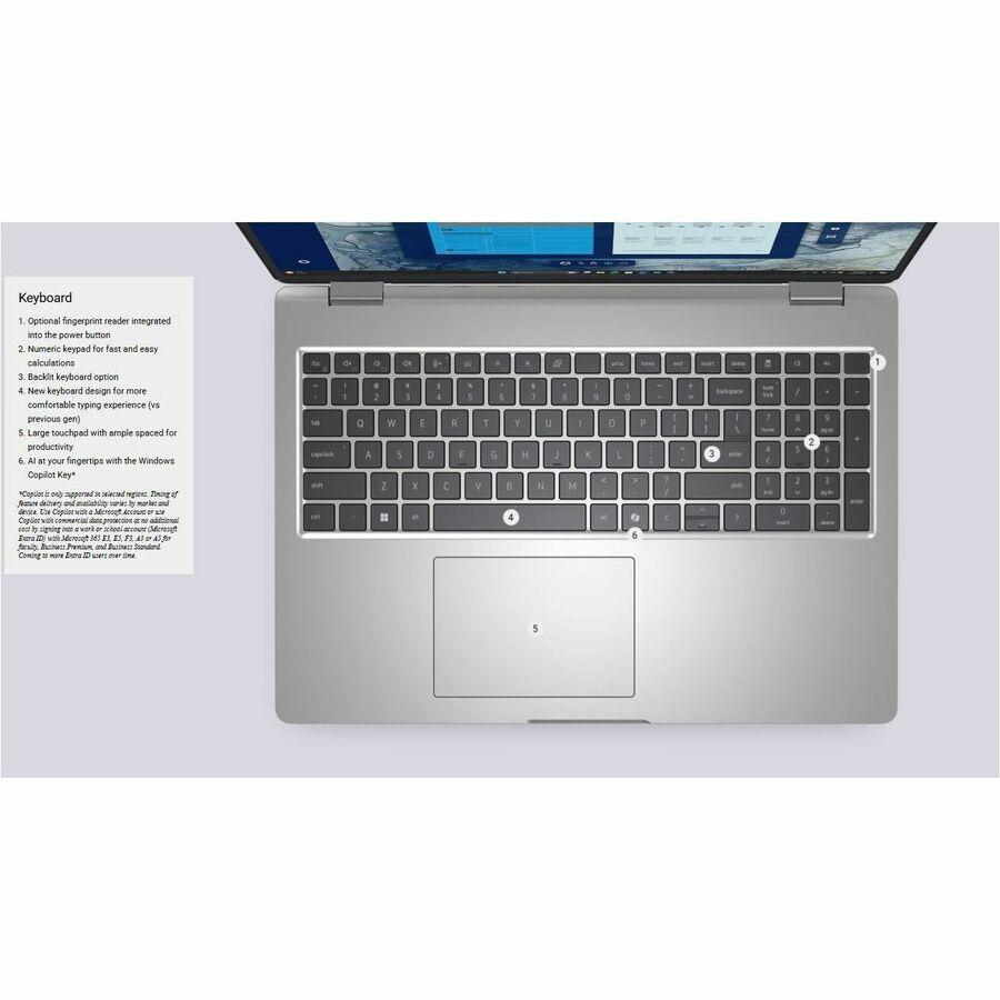 Dell Pro 16 PC16250 16" Notebook - Full HD Plus - 60 Hz - Intel Core 5 120U - vPro Technology - 16 GB - 512 GB SSD