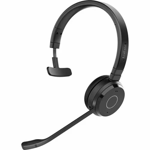 Jabra Evolve 65 TE Headset - Mono - Wireless - Bluetooth - 100 ft - 20 Hz to 20 kHz - Over-the-head, On-ear - Monaural - Supra-aural - Electret