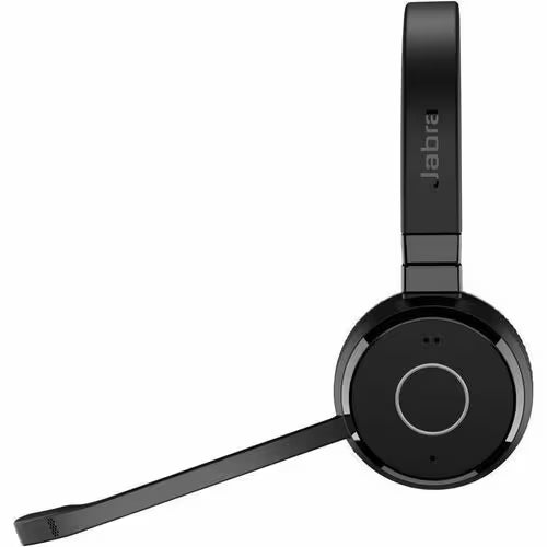 Jabra Evolve 65 TE Headset - Mono - Wireless - Bluetooth - 100 ft - 20 Hz to 20 kHz - Over-the-head, On-ear - Monaural - Supra-aural - Electret