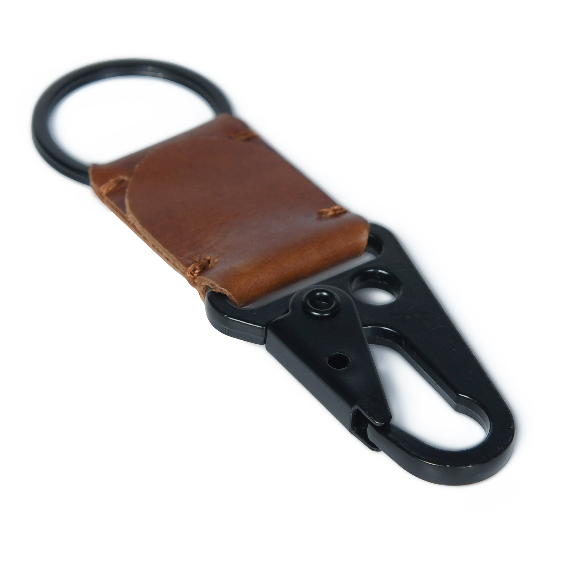 Classy Leather Bags Leather-Metal Key Ring Keychain