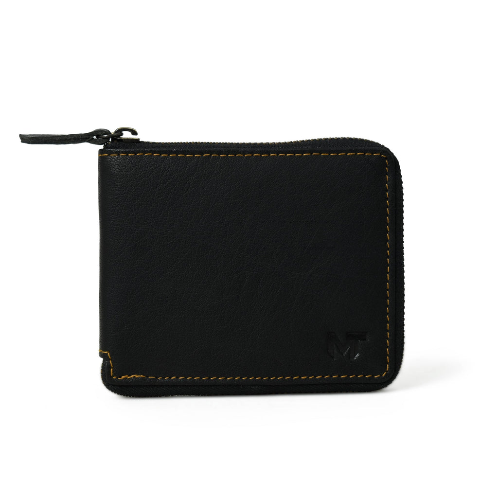 Classy Leather Bags Adams Bi-Fold Wallet- Black SpadezStore