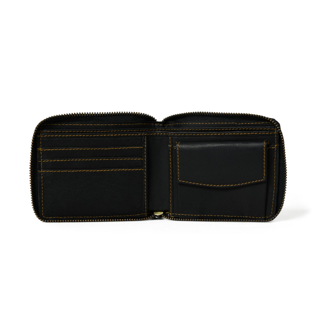 Classy Leather Bags Adams Bi-Fold Wallet- Black SpadezStore