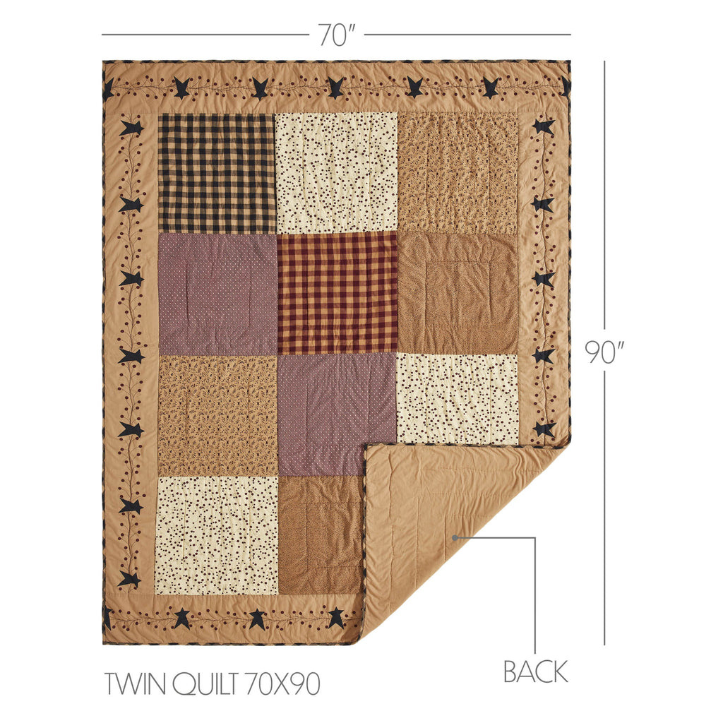 Pip Vinestar Twin Quilt 70Wx90L SpadezStore