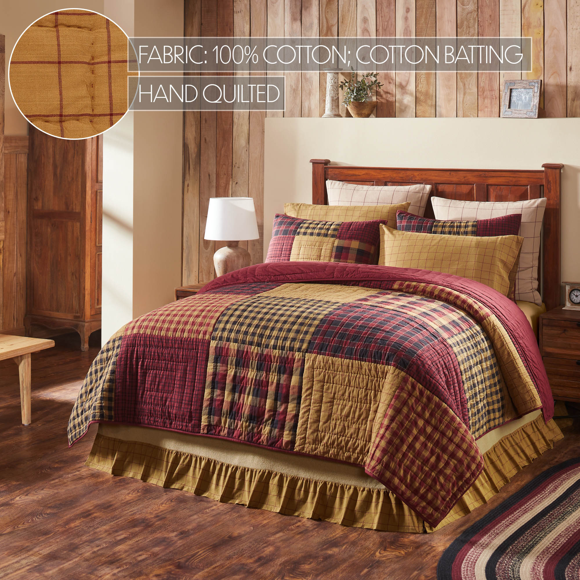 Connell King Quilt 106Wx97L SpadezStore