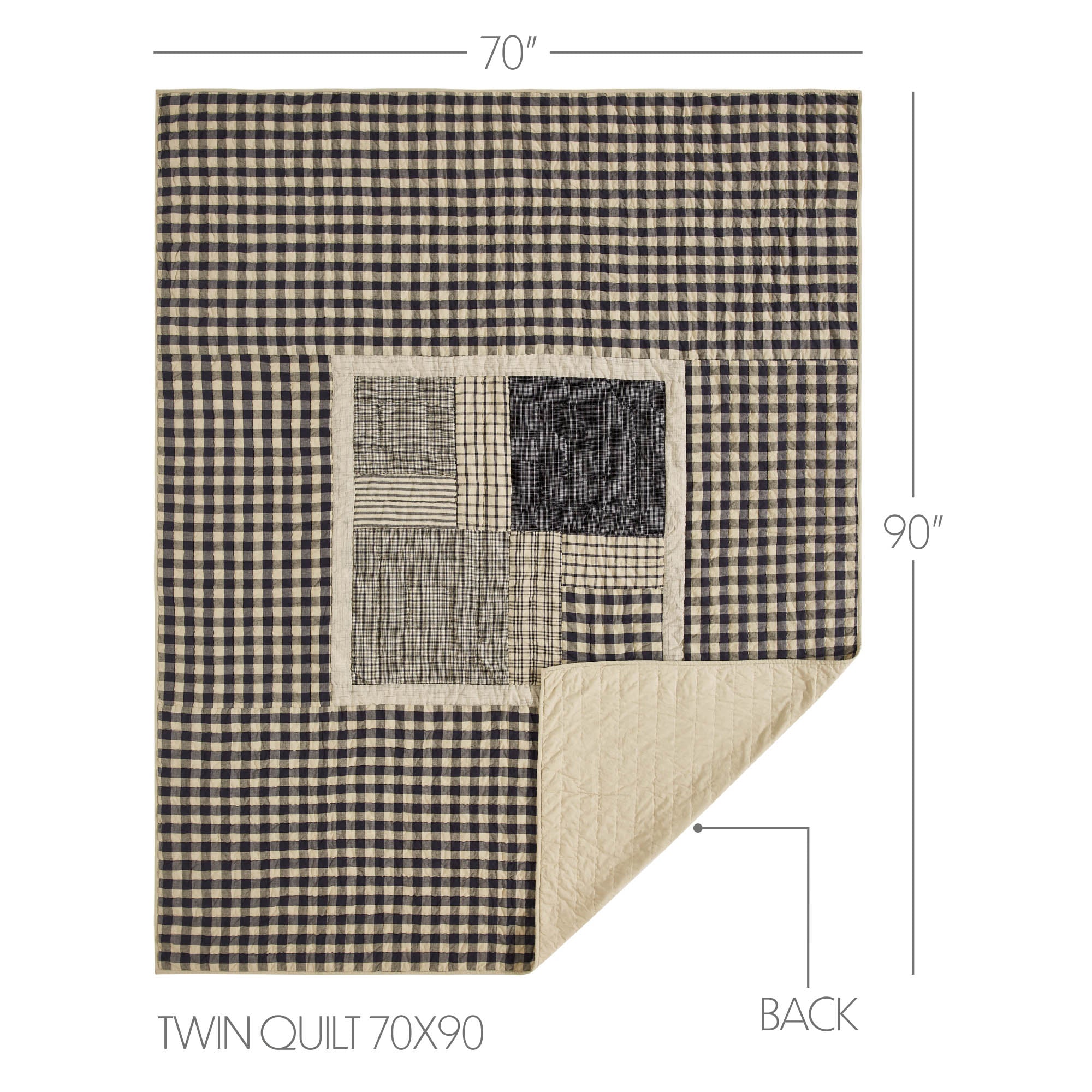 My Country Twin Quilt 70Wx90L SpadezStore