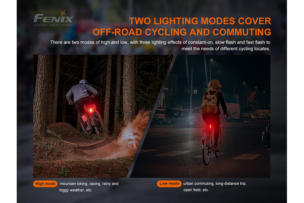 Fenix BC05R V2.0 Rechargeable Bicycle Tail Light SpadezStore