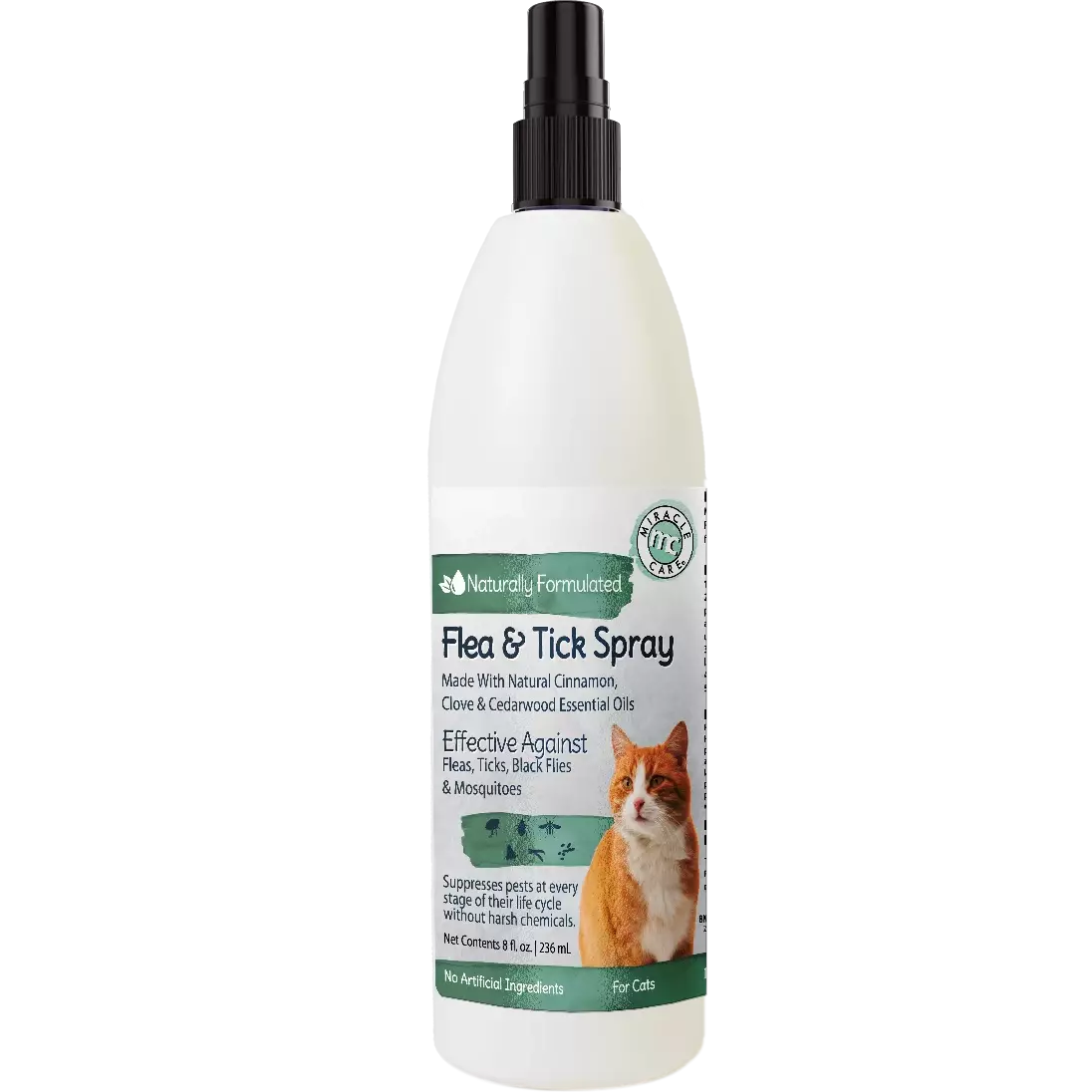 Miracle Care Natural Flea and Tick Spray for Cats SpadezStore
