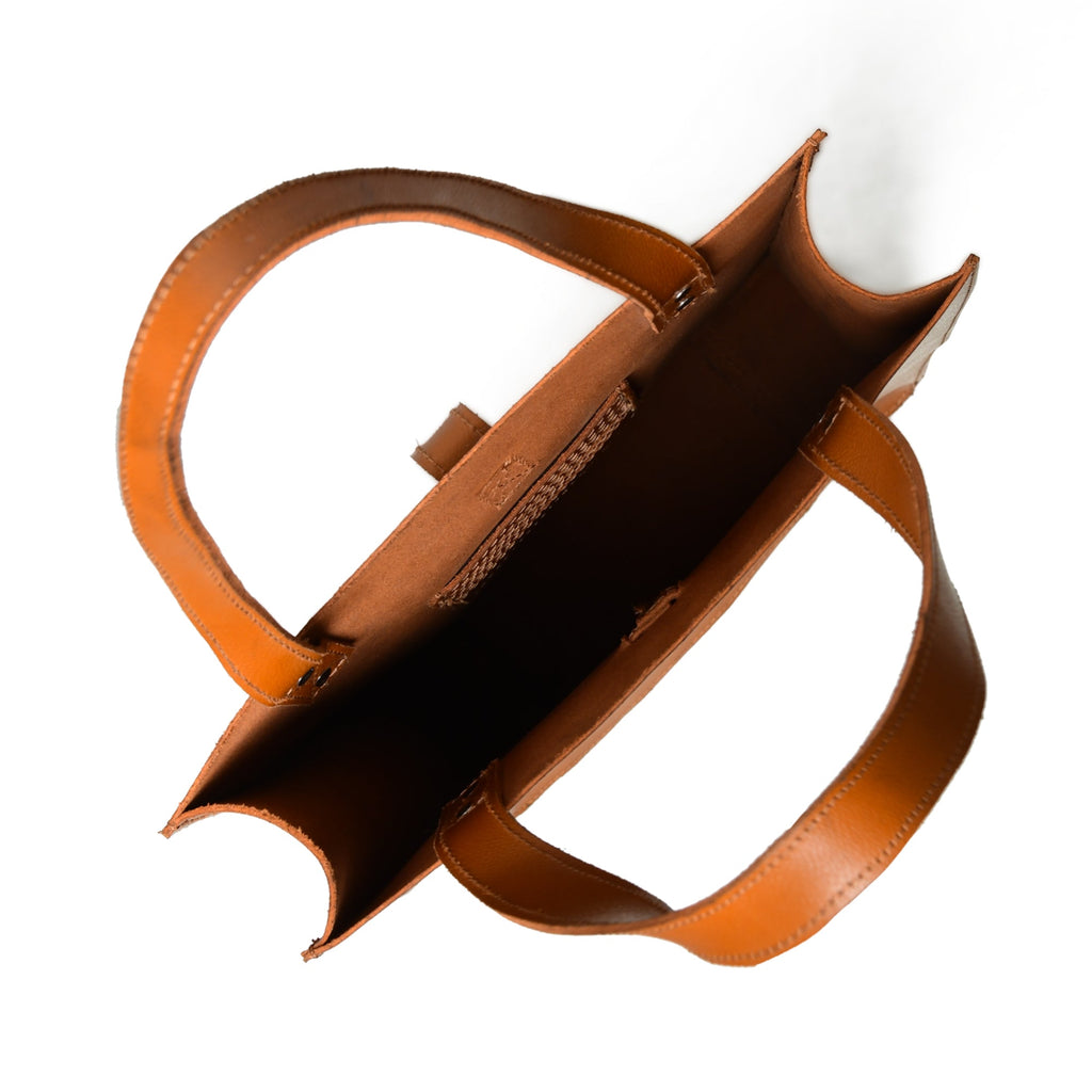 Classy Leather Bags Chestnut Elegance Leather Tote SpadezStore