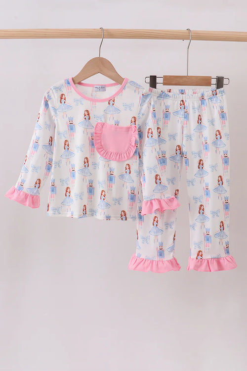 Abby & Evie Pink Bow Nutcracker Pants Set 112572 SpadezStore