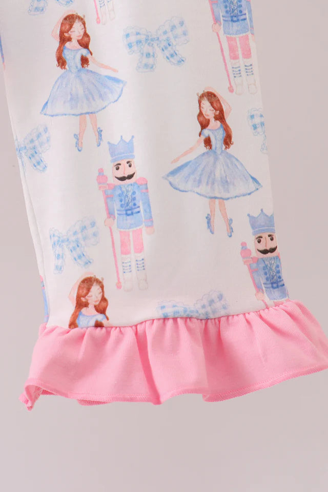 Abby & Evie Pink Bow Nutcracker Pants Set 112572 SpadezStore