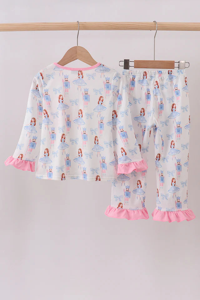 Abby & Evie Pink Bow Nutcracker Pants Set 112572 SpadezStore