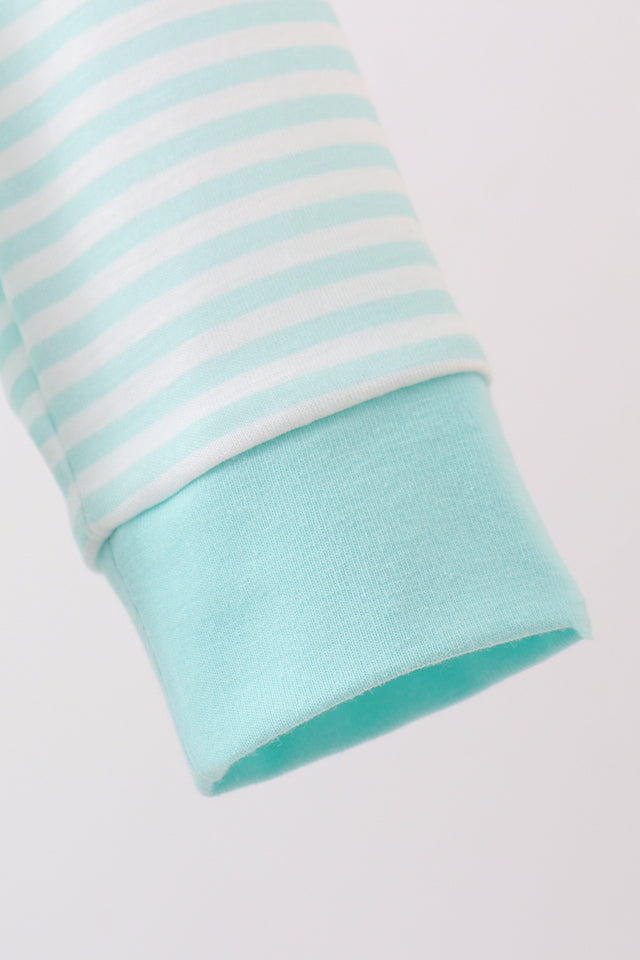 Abby & Evie Blue Bear Embroidery Bubble 112638 SpadezStore