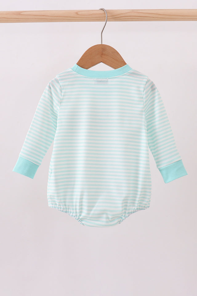 Abby & Evie Blue Bear Embroidery Bubble 112638 SpadezStore