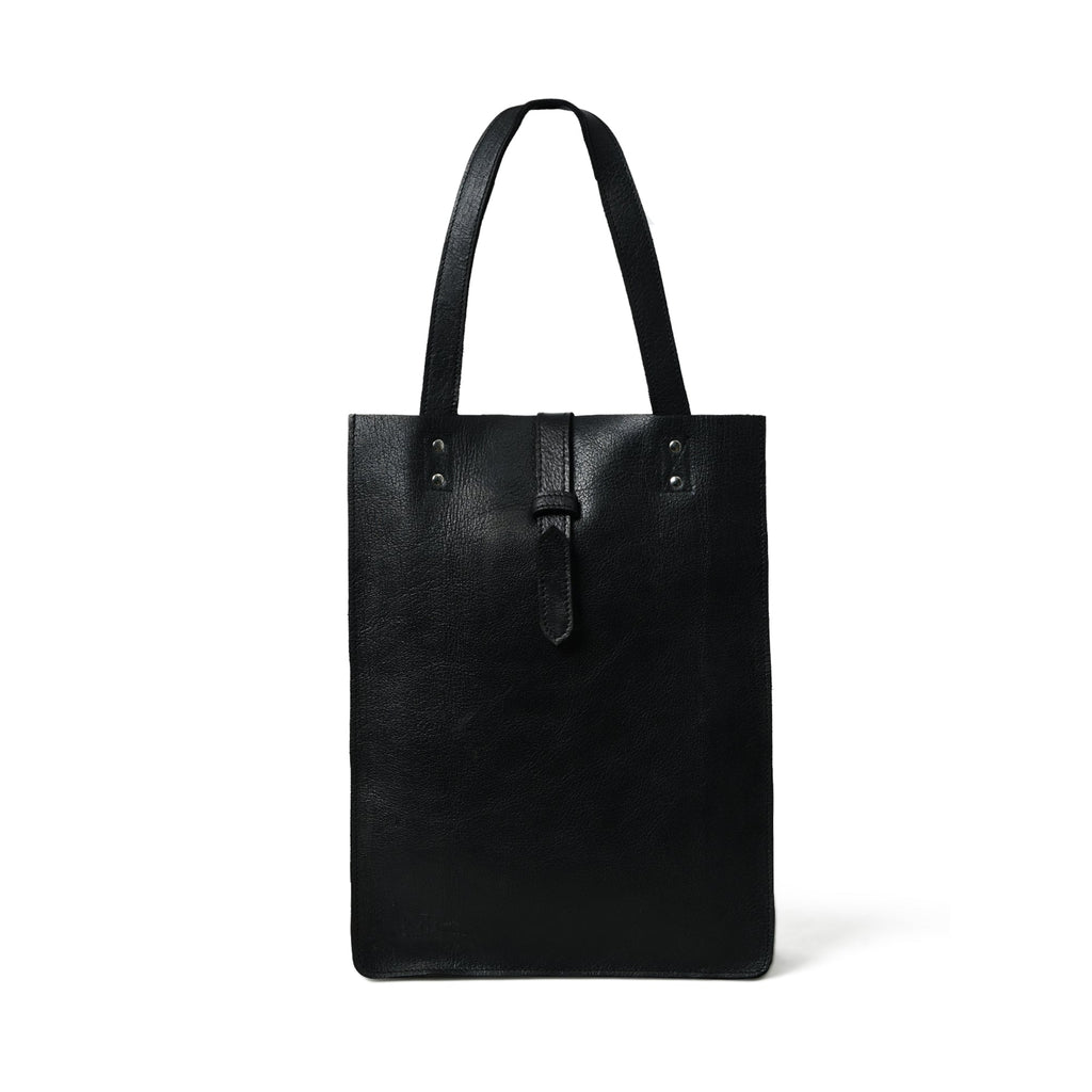 Classy Leather Bags Ebony Elegance Leather Tote SpadezStore