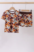 Abby & Evie Camouflage Print Bamboo Pajama Set 113078 SpadezStore