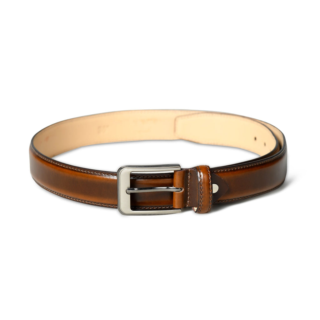 Classy Leather Bags Eclipse Walnut Brown Leather Belt SpadezStore