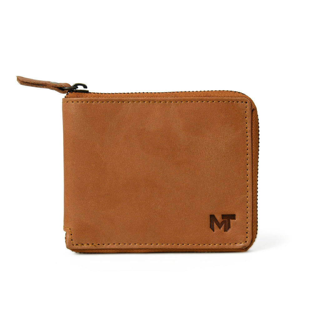 Classy Leather Bags Adams Bi-Fold Wallet- Tan Brown