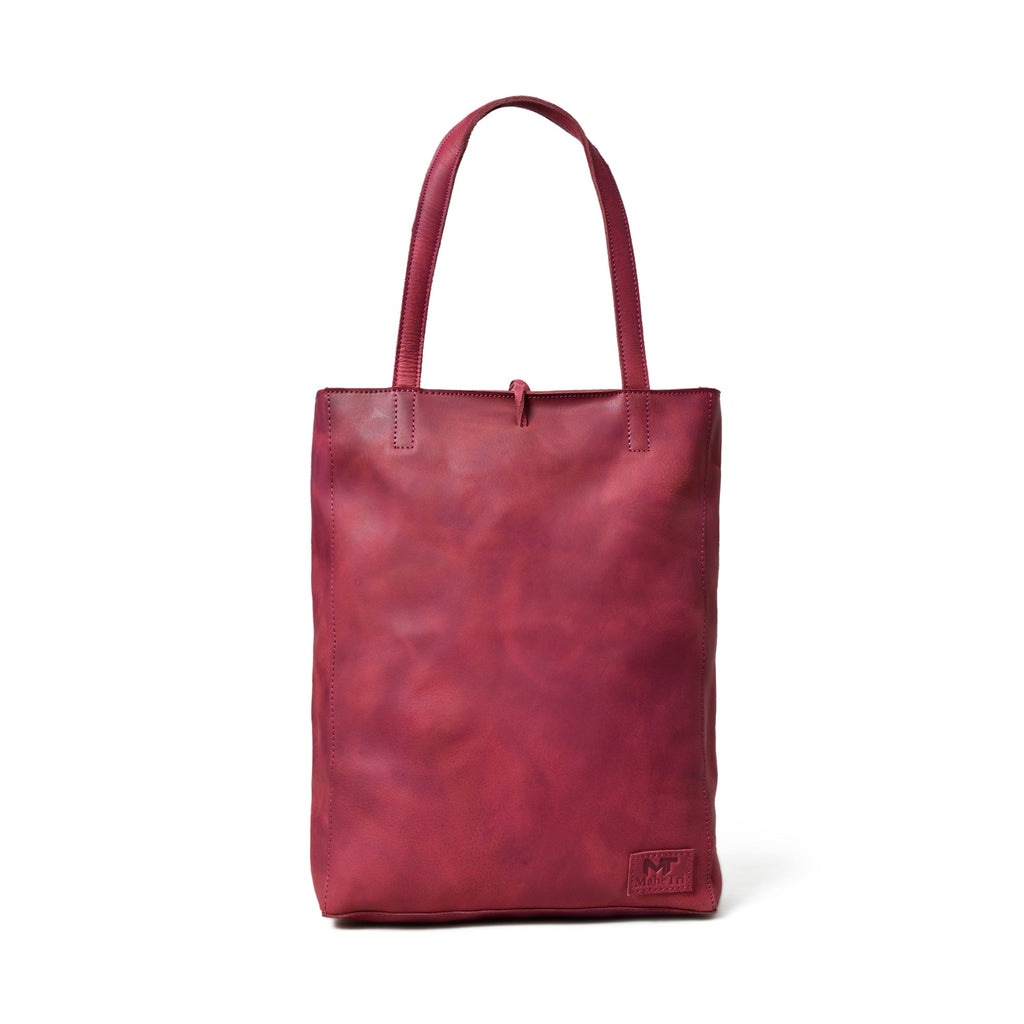 Classy Leather Bags Maroon Leather Tote Bag SpadezStore