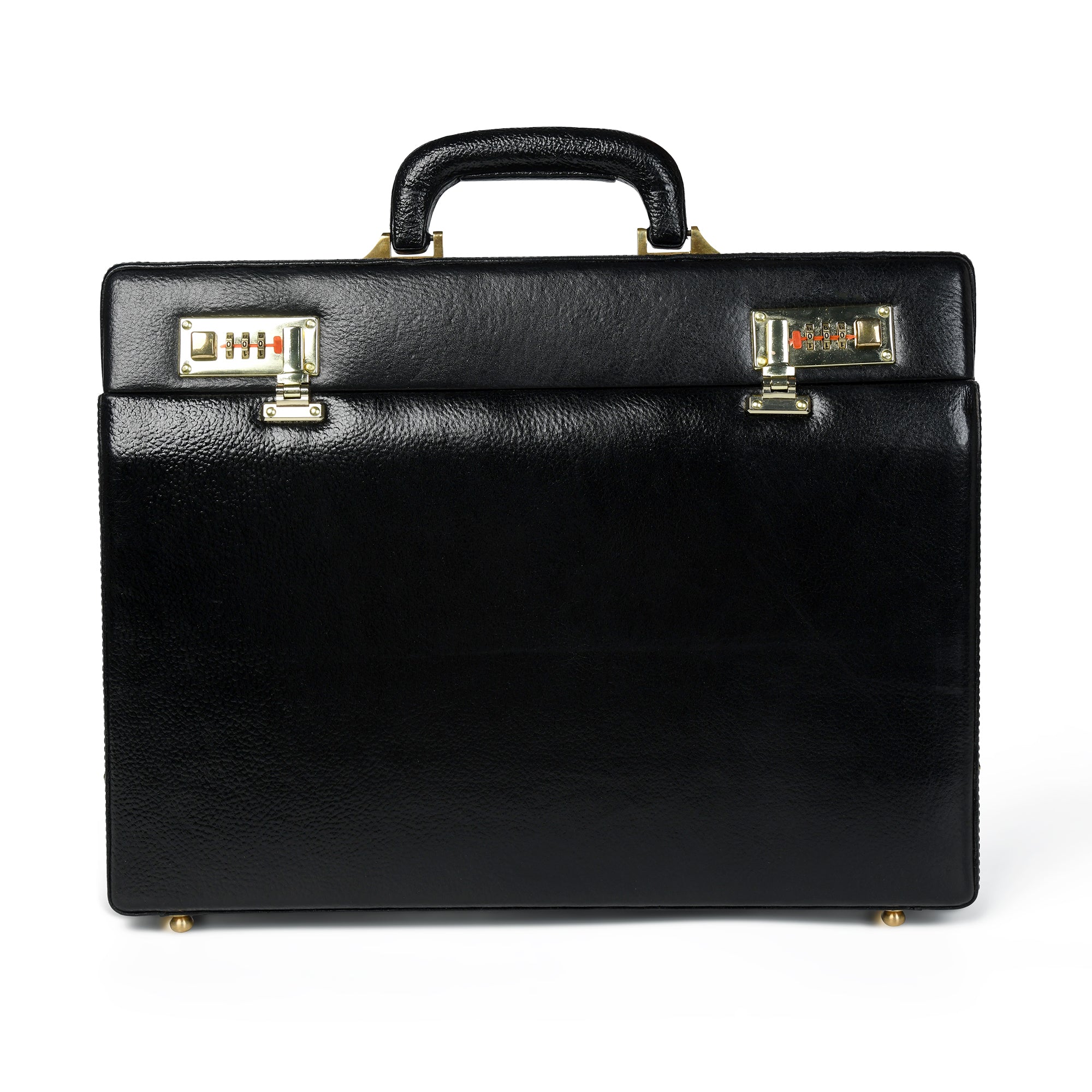 Classy Leather Bags Black Office Suitcase Briefcase SpadezStore