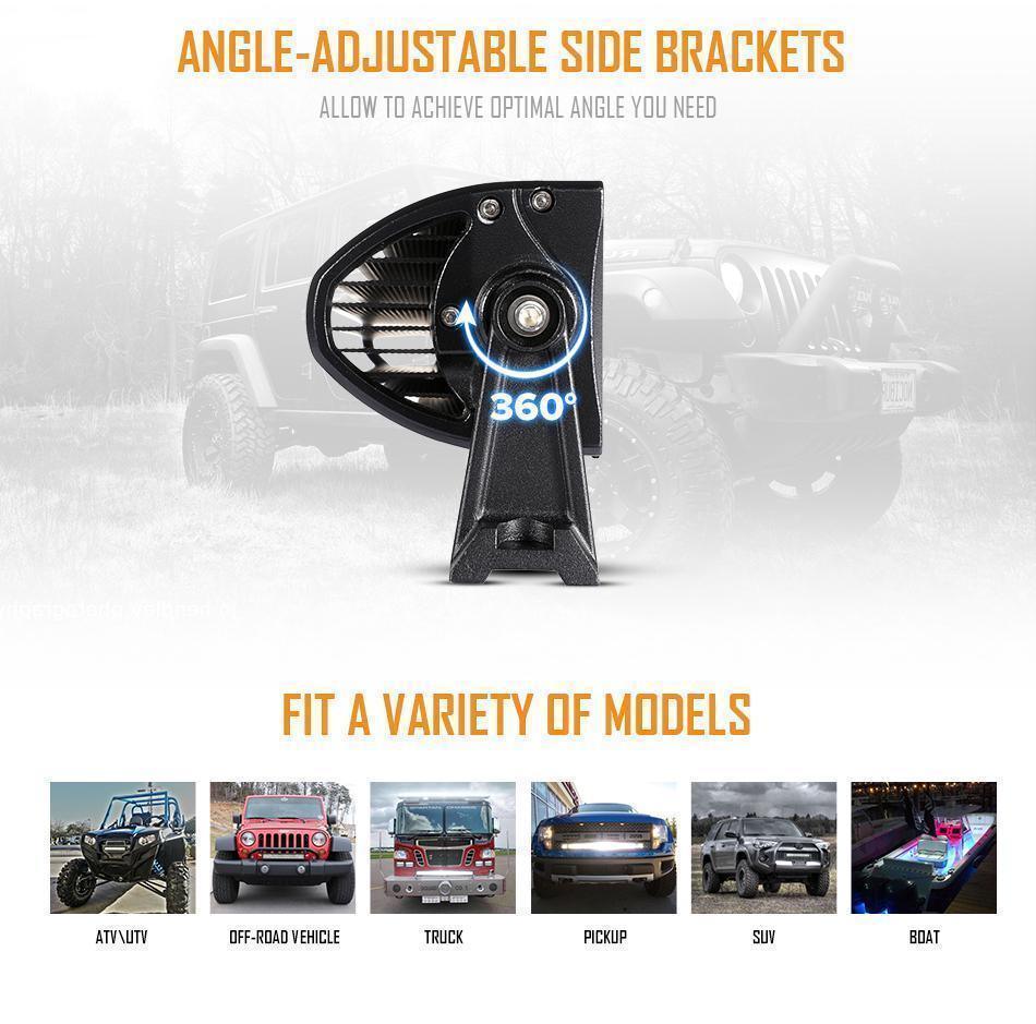 Auxbeam V-Series RGB Color Changing Off Road LED Light Bar