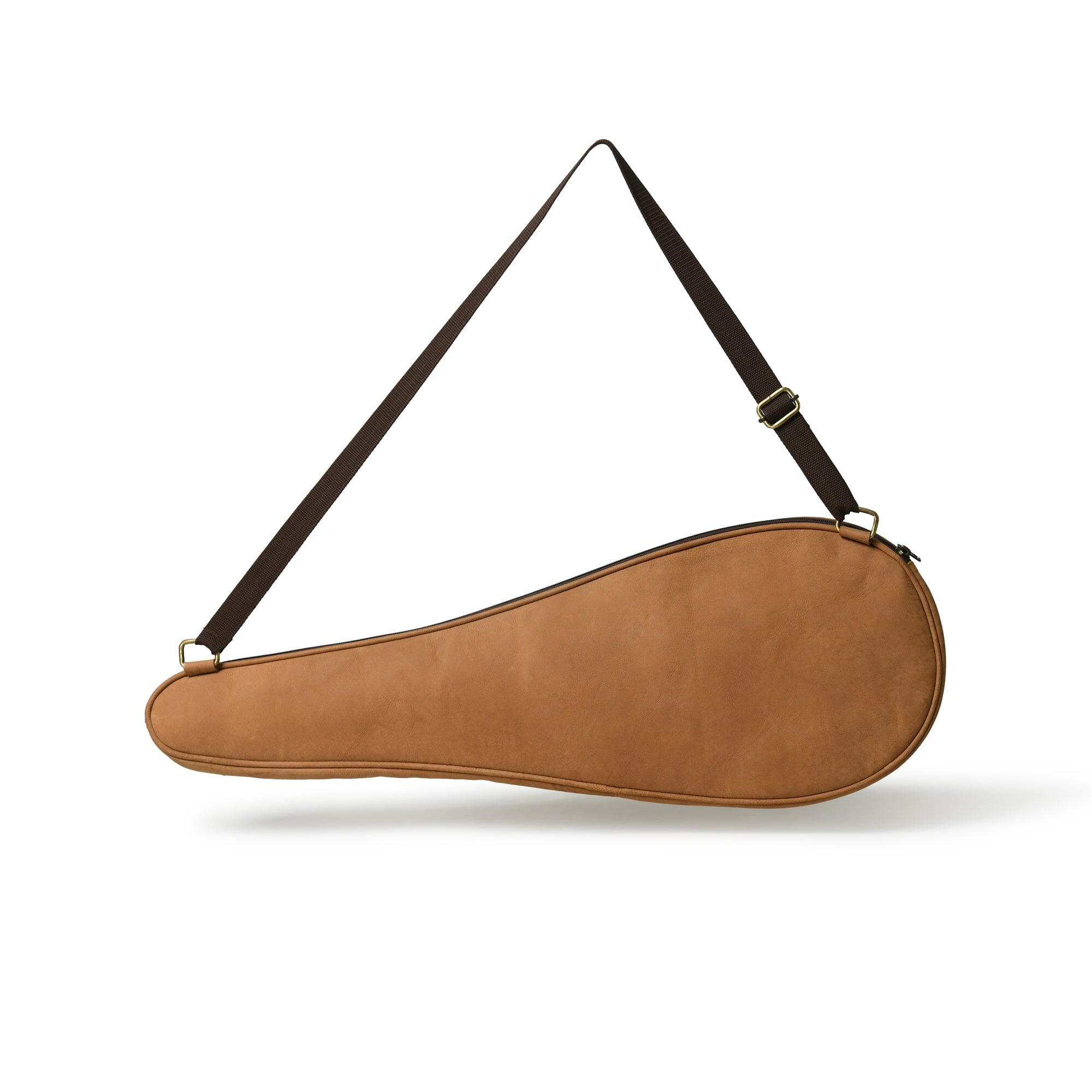 Classy Leather Bags Steller Badminton Racket Cover - Tan Brown SpadezStore