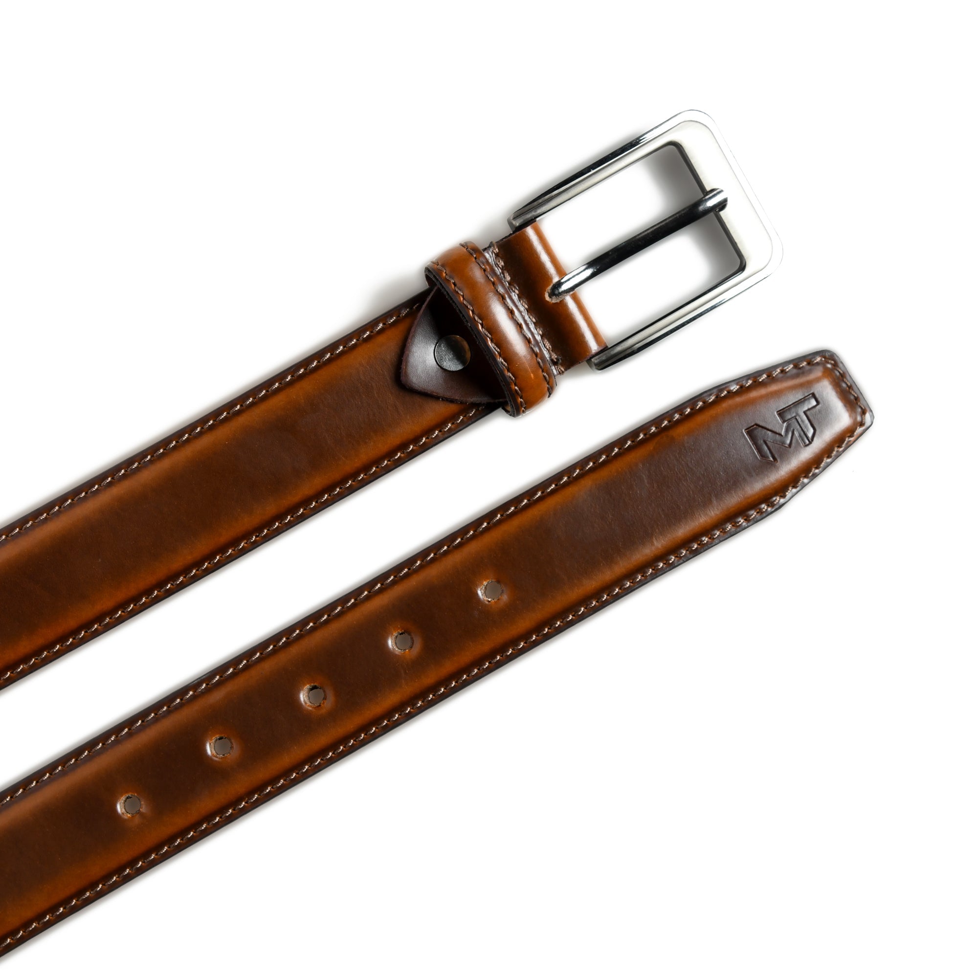 Classy Leather Bags Eclipse Walnut Brown Leather Belt SpadezStore