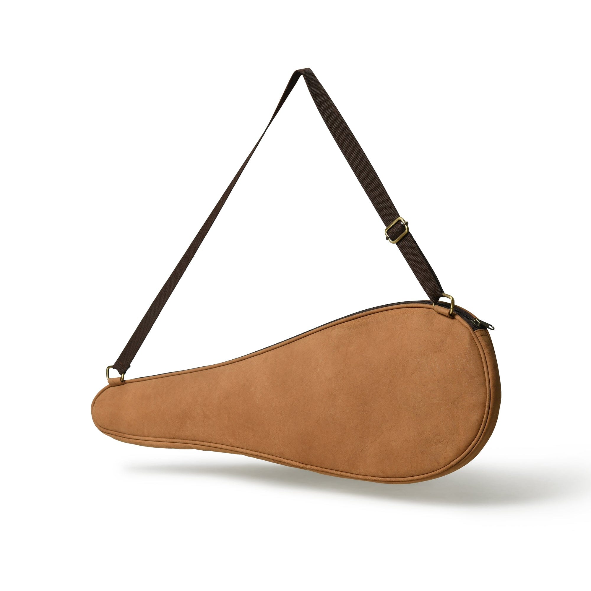 Classy Leather Bags Steller Badminton Racket Cover - Tan Brown SpadezStore