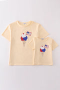 Abby & Evie Ice Cream Flag Sequin Mom & Me Top SpadezStore