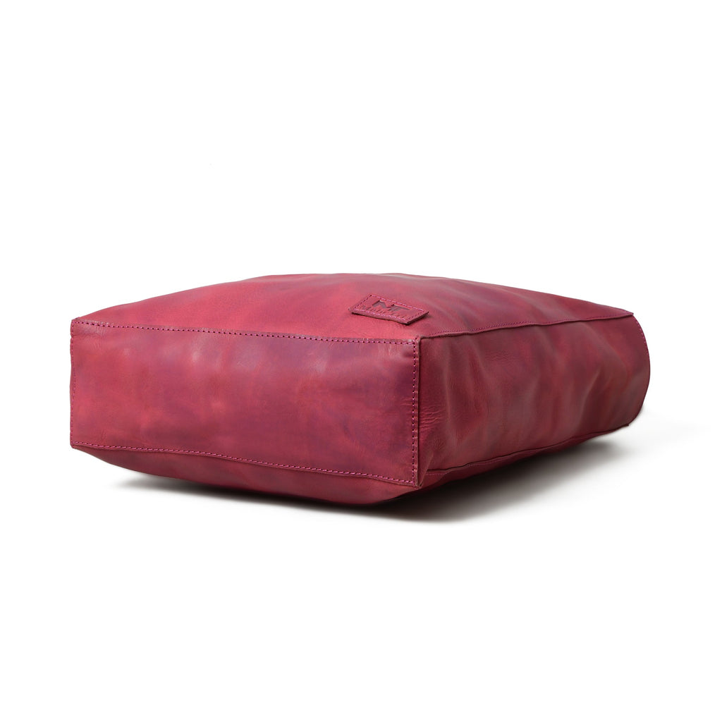 Classy Leather Bags Maroon Leather Tote Bag SpadezStore