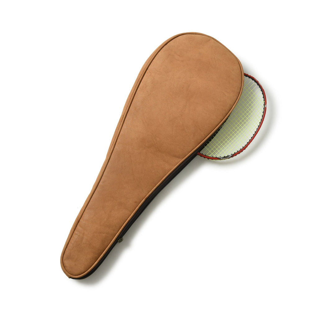 Classy Leather Bags Steller Badminton Racket Cover - Tan Brown SpadezStore