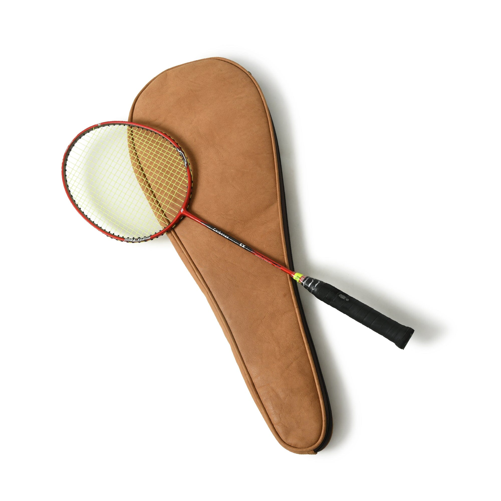 Classy Leather Bags Steller Badminton Racket Cover - Tan Brown SpadezStore
