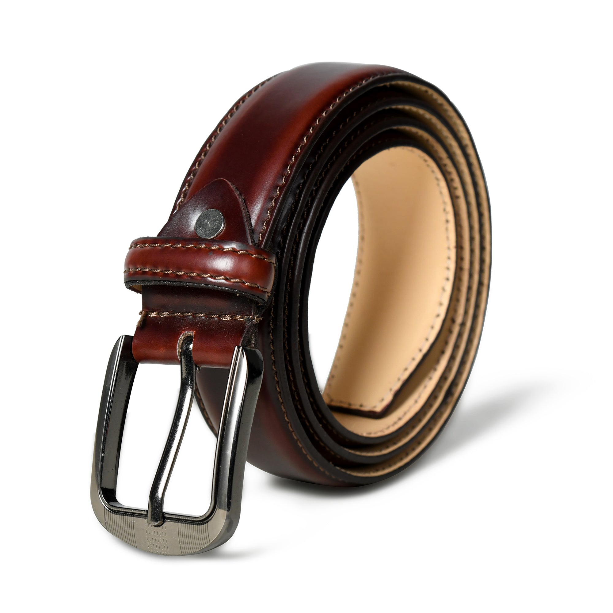 Classy Leather Bags Eclipse Brown Leather Belt SpadezStore