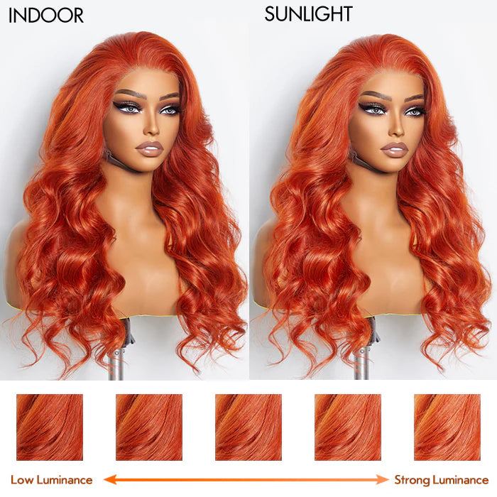 Body Wave 13 x 4" Orange Lace Front Wig 24" SpadezStore