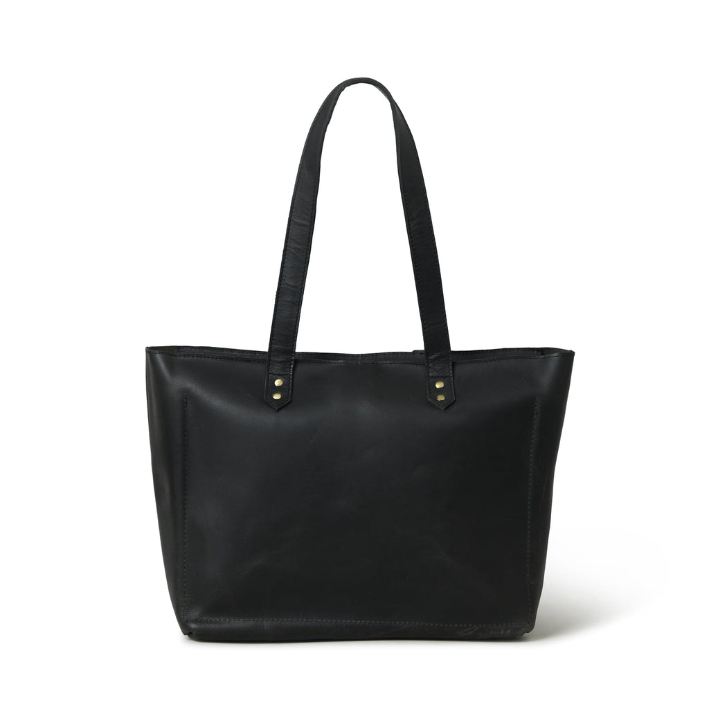 Classy Leather Bags Essential Work Tote - Black SpadezStore