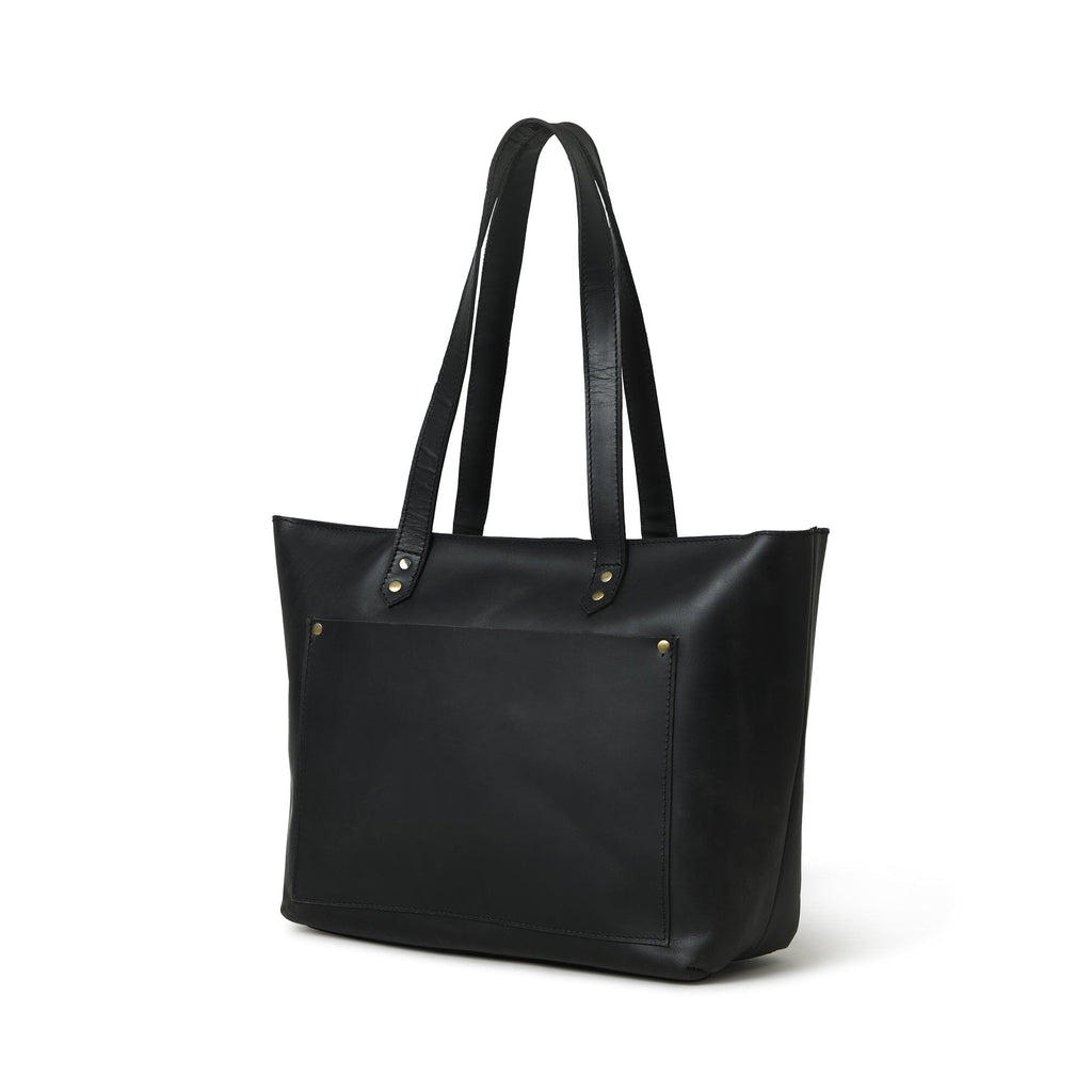 Classy Leather Bags Essential Work Tote - Black SpadezStore