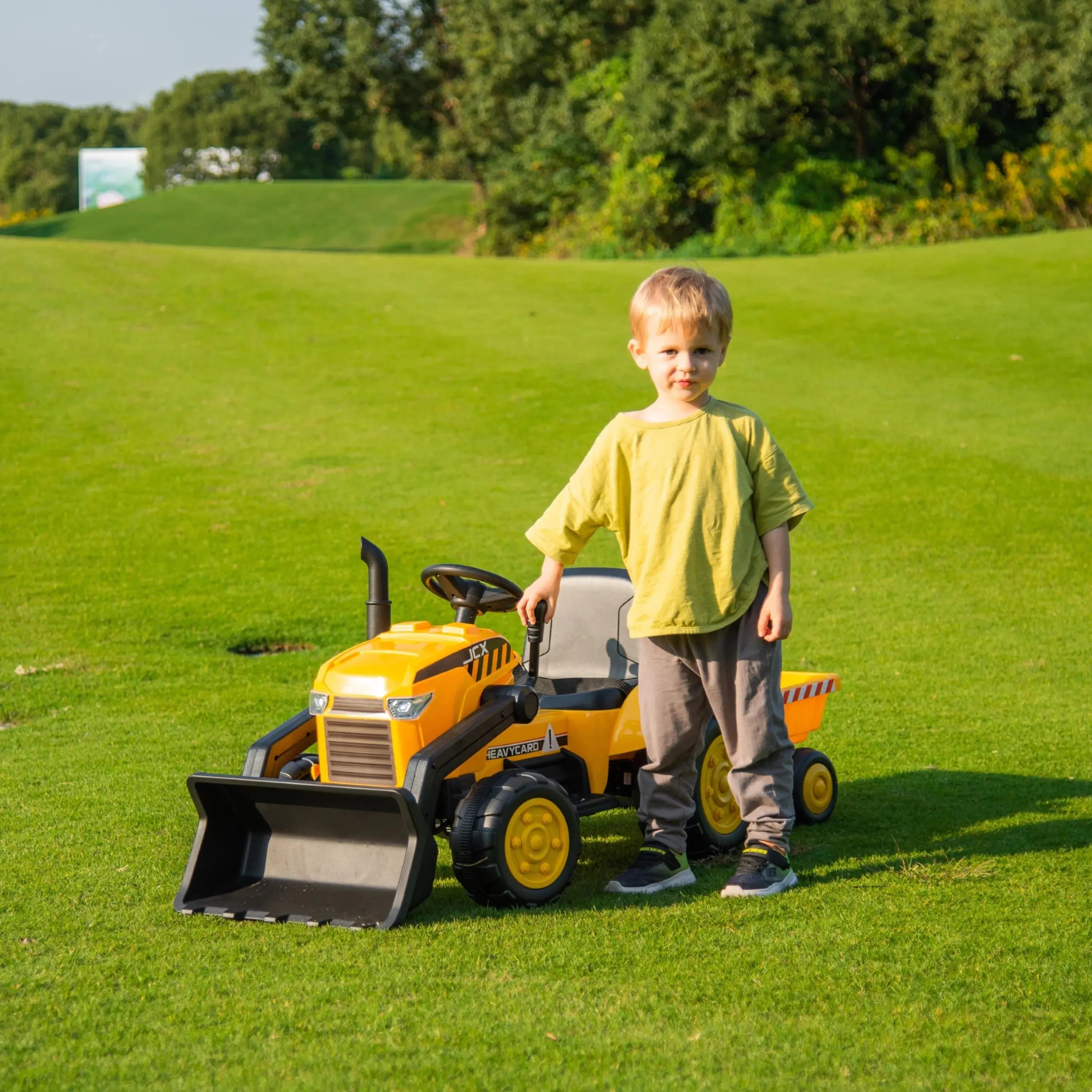 Freddo 12V Freddo Excavator 1 Seater Ride-on SpadezStore