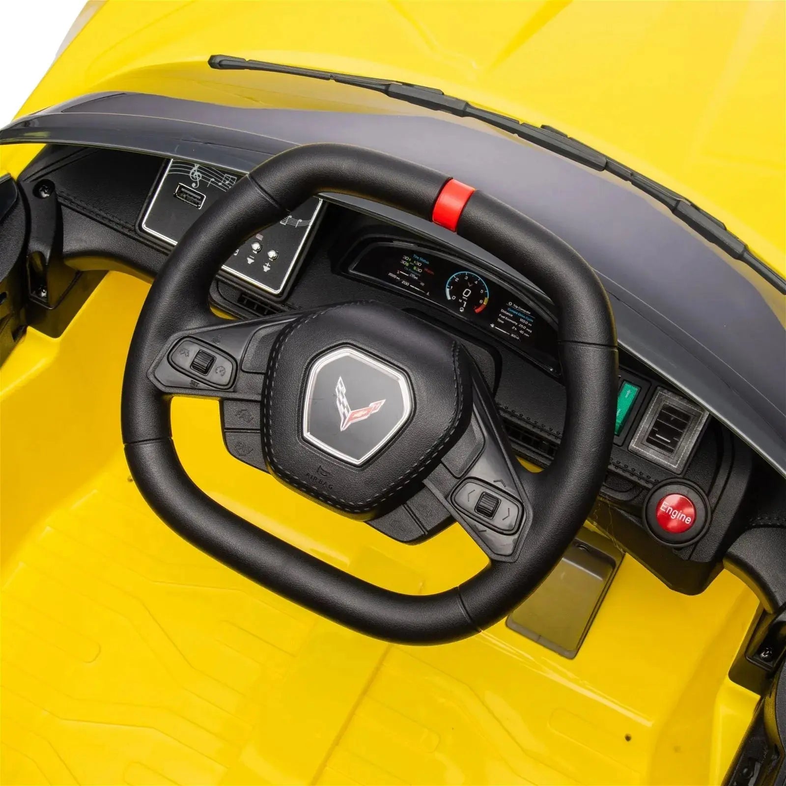 Freddo 12V Chevrolet Corvette C8 Stingray 1-Seater Kids Ride-On Car SpadezStore