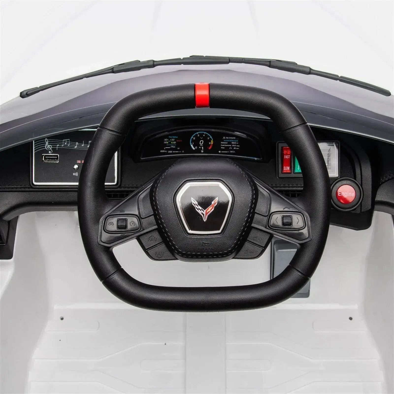 Freddo 12V Chevrolet Corvette C8 Stingray 1-Seater Kids Ride-On Car SpadezStore