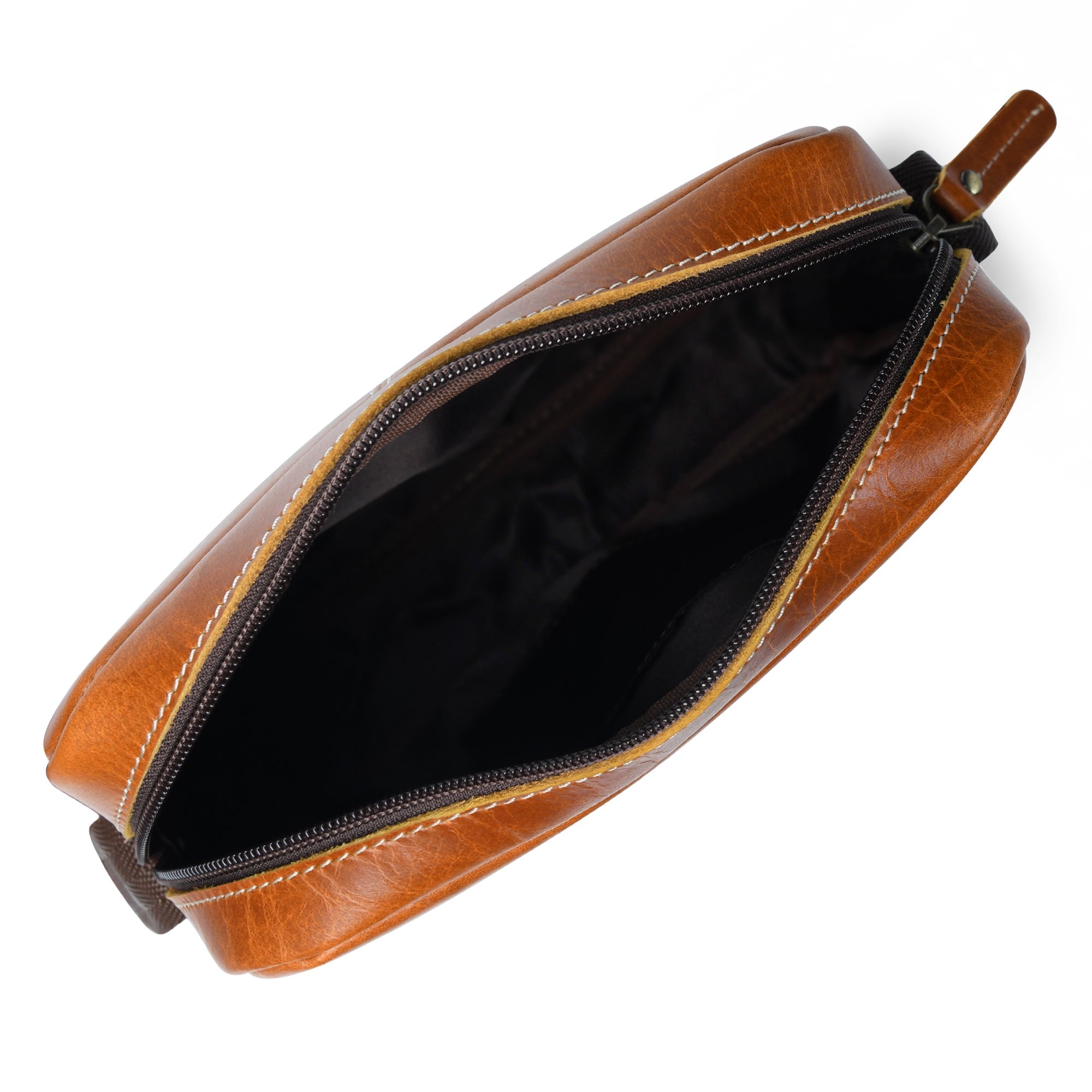 Classy Leather Bags The Compact Messenger- Tan