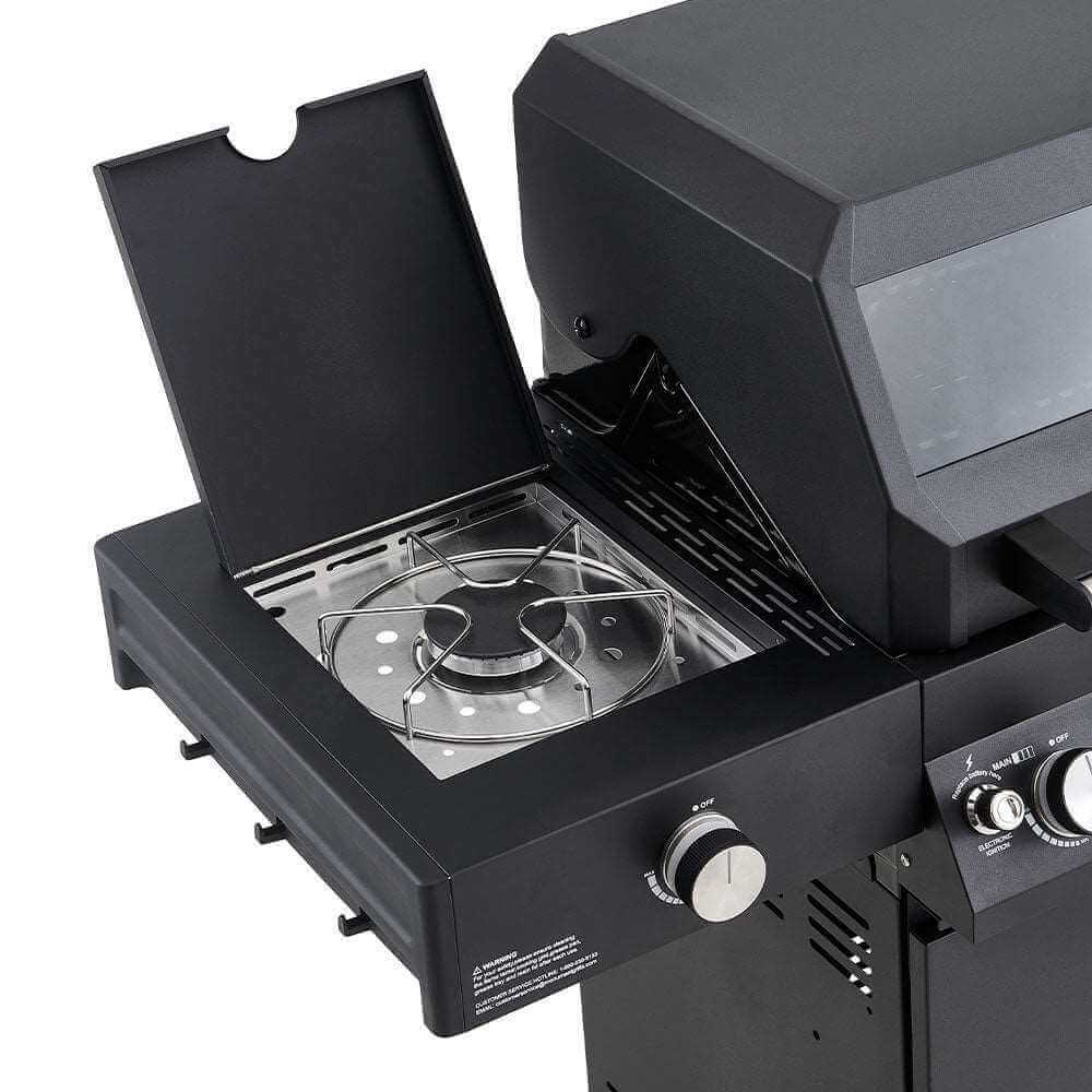 Monument Grills Denali 425 | Black Smart Tech Propane Gas Grill SpadezStore