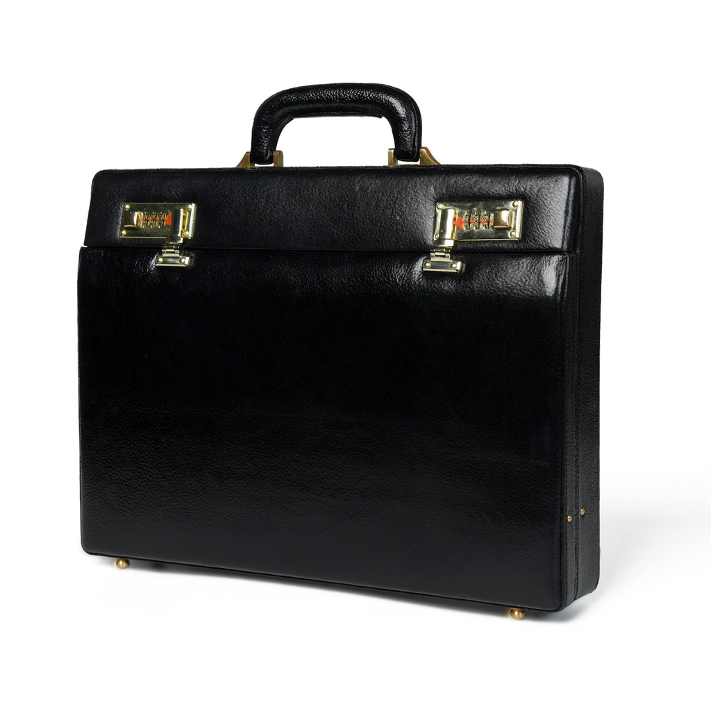 Classy Leather Bags Black Office Suitcase Briefcase SpadezStore