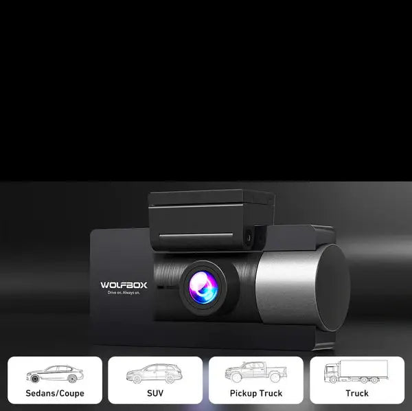 WOLFBOX i17 4K+2.5K 5G WiFi Super IR Night Vision Dash Cam SpadezStore