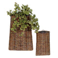 Woven Rattan Wall Basket Set of 2 SpadezStore
